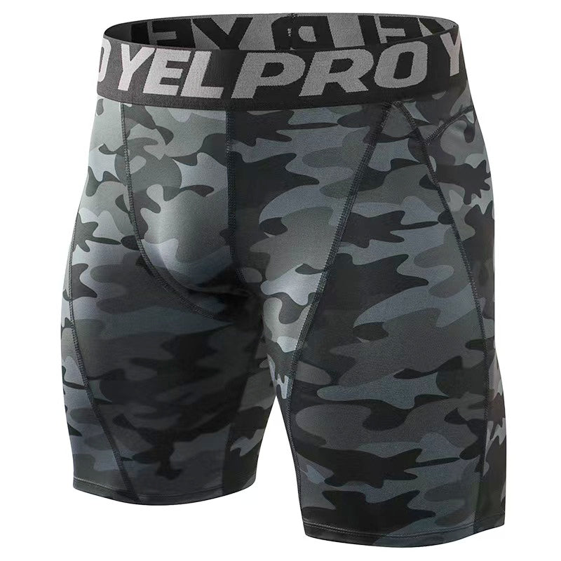 Men's Athletic Compression Shorts - Moisture-Wicking Fitness & Gym Shorts