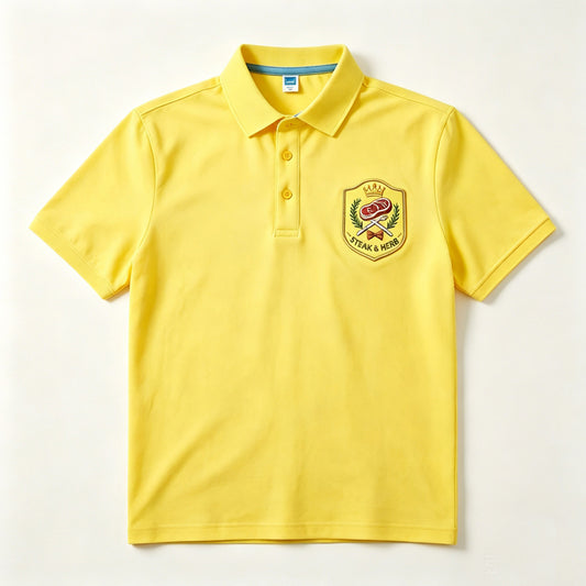 Men's Custom Embroidery & Print Quick-Dry Short Sleeve Polo Shirt | Personalized Uniform & Team Apparel