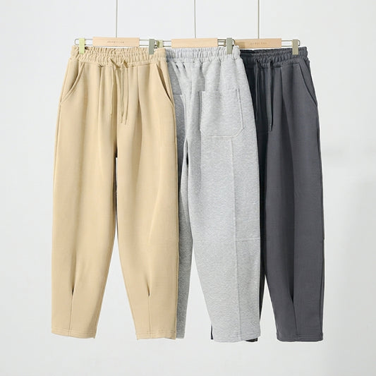 High-Waisted Kids Boys Casual Drawstring Jogger Pants Active Sweatpants